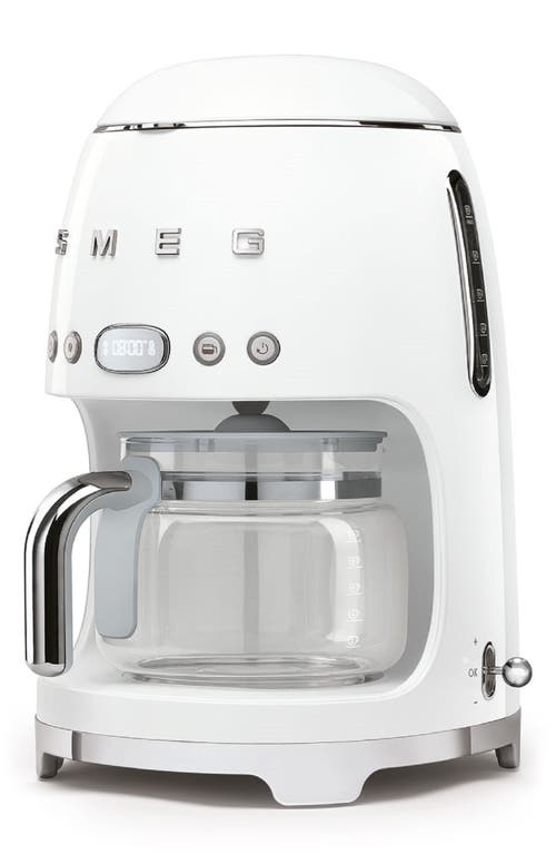 Smeg Drip Filter Stainless-steel Coffee Machine In White