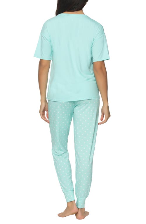 Felina Jessie Henley Pajamas In Island Paradise/white Dots