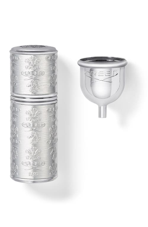 Creed Leather Fragrance Atomizer in Silver/Silver 