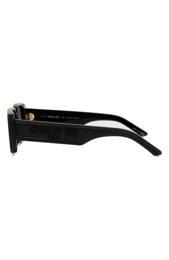Shop Dior Wil S2u 53mm Rectangular Sunglasses In Black/ Grey
