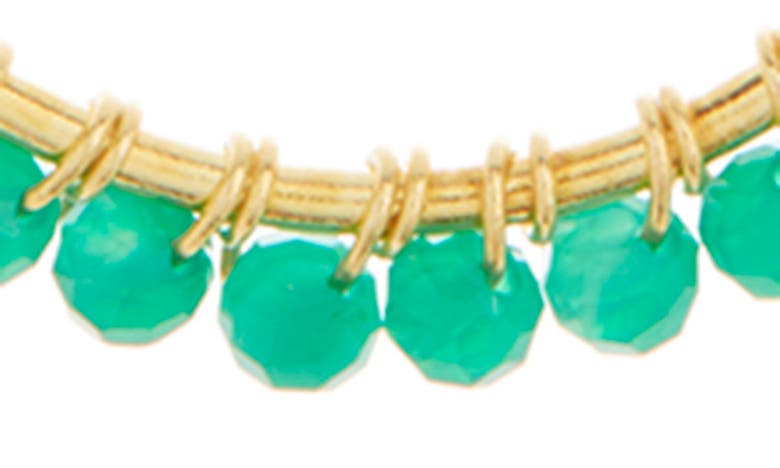 Shop Argento Vivo Sterling Silver Beaded Teardrop Wire Earrings In Gold