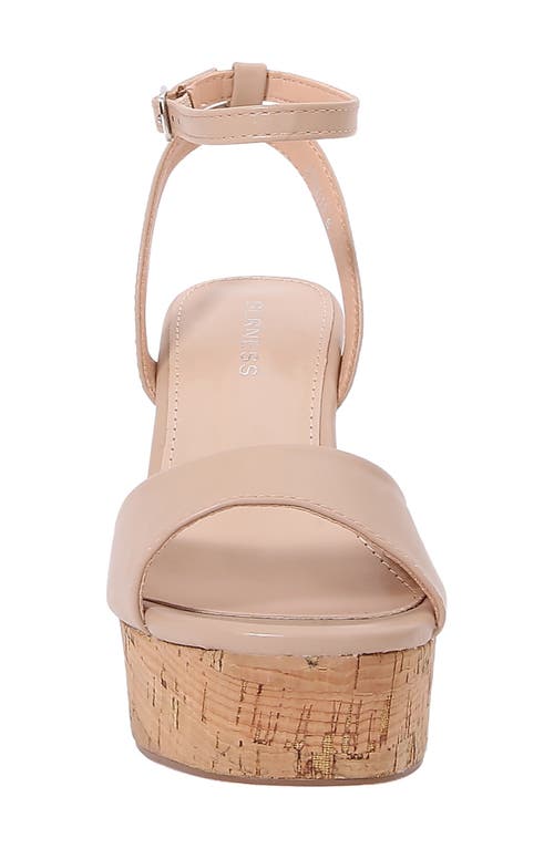 BERNESS BERNESS AVERIE CORK PLATFROM SANDAL 