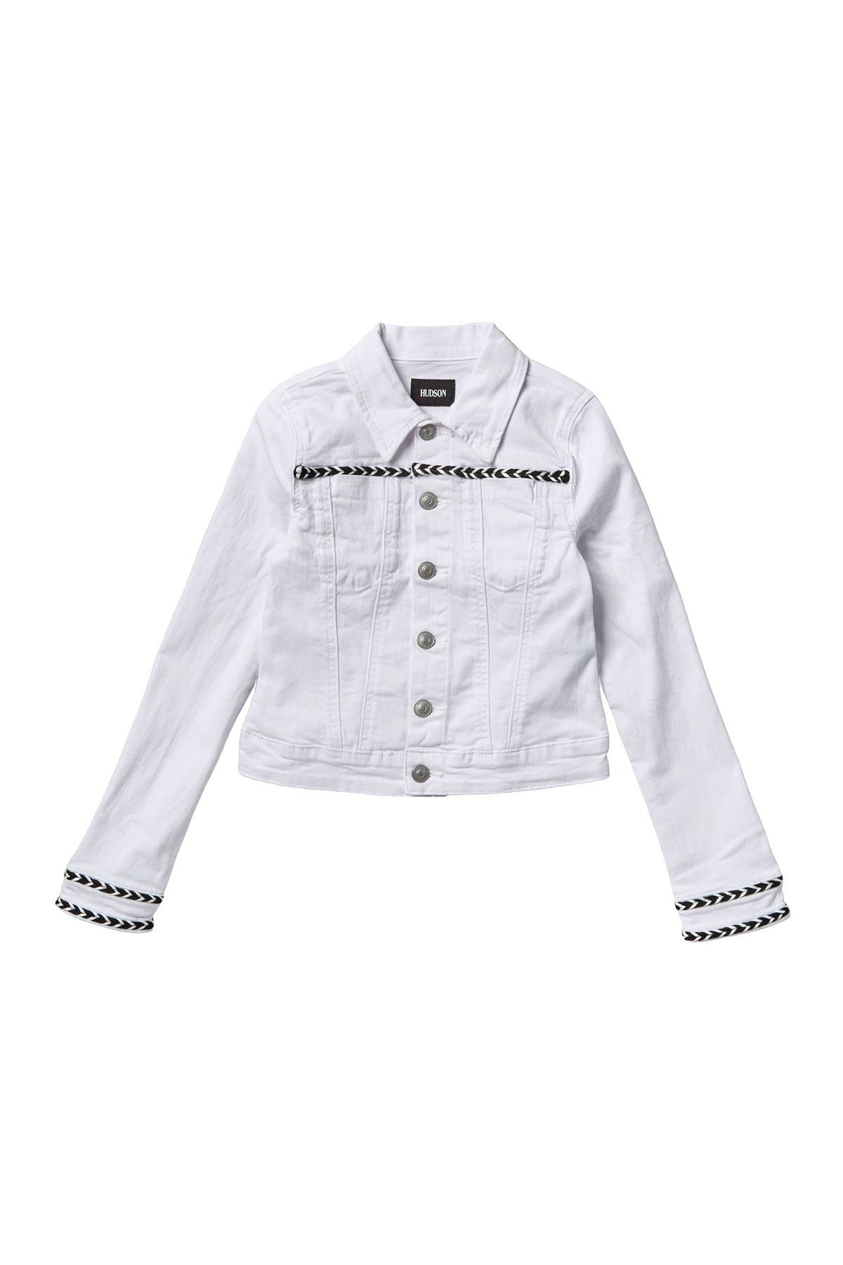 hudson white jean jacket
