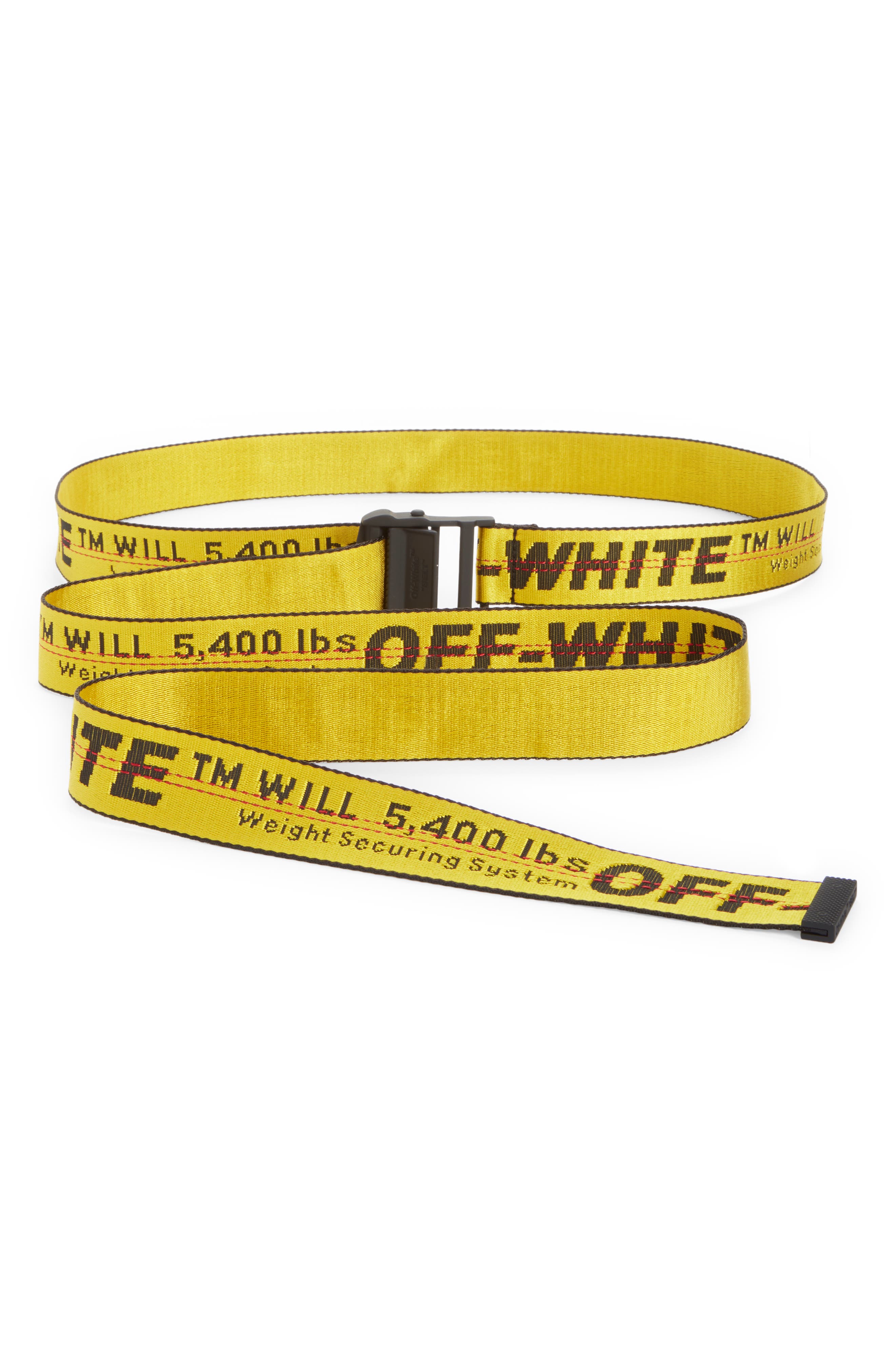 ために OFF-WHITE - Classic Industrial Belt yellowの通販 by ZIN｜オフホワイトならラクマ ファッショ