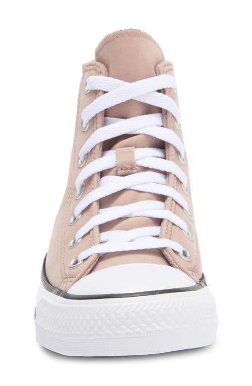 Shop Converse Chuck Taylor® All Star® Hi Embroidered Sneaker In Dust/white/dust