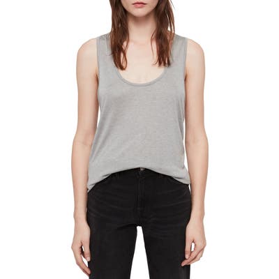 Allsaints Malin Racerback Tank Top, Grey