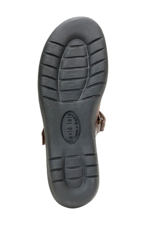 David Tate Wide Width Geena Mary Jane Slipon In Brown Combo