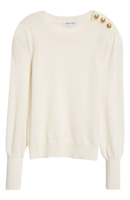 Veronica Beard Nelia Cashmere Sweater In Ivory