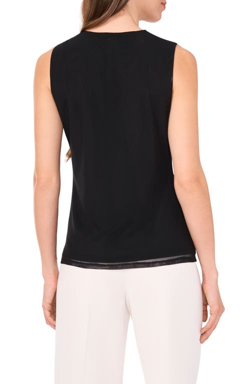 Shop Halogenr Halogen(r) Cutout Neck Sleeveless Top In Rich Black