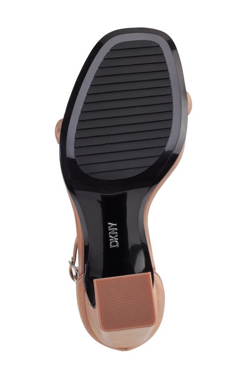 Dkny K4497313 Womens Logo Manmade Ankle Strap In Rose Gold