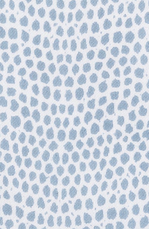 Matouk Jasper Cotton Sateen Fitted Sheet In Hazy Blue