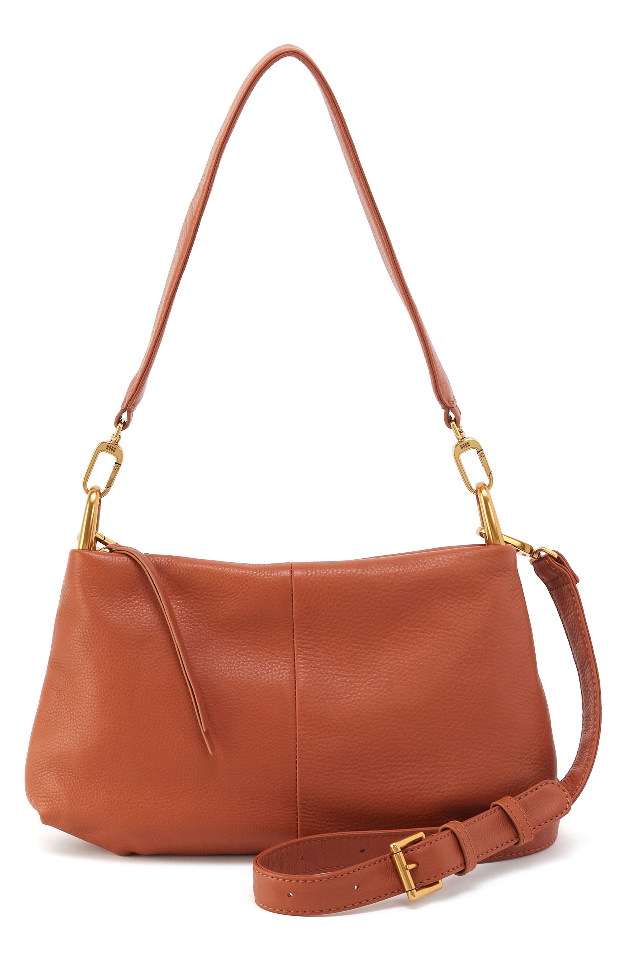 HOBO Vance Leather Crossbody Bag in Warm Honey 