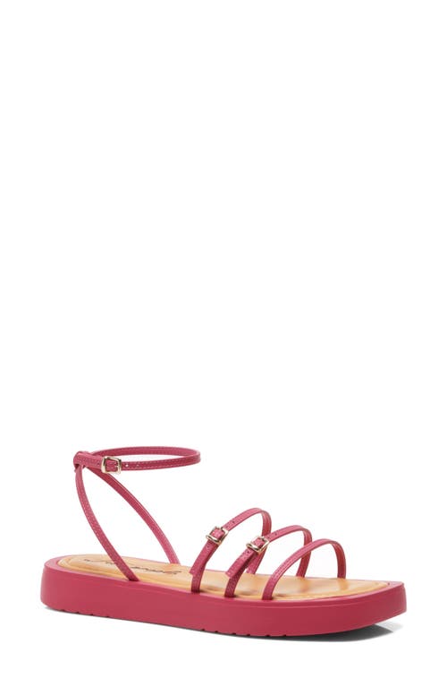 Free People Fionna Strappy Platform Sandal in Perfect Pink