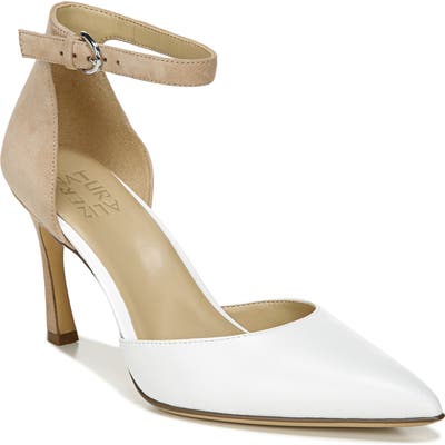 Naturalizer Aurelia Ankle Strap Pump, White