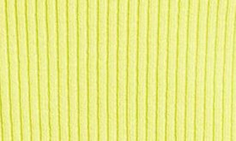 Hugo Boss Feskies Rib Funnel Neck Sleeveless Sweater In Tennis Yellow