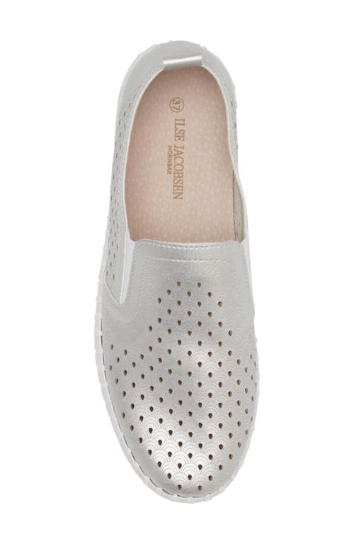 Shop Ilse Jacobsen Tulip Slip-on Sneaker In Silver