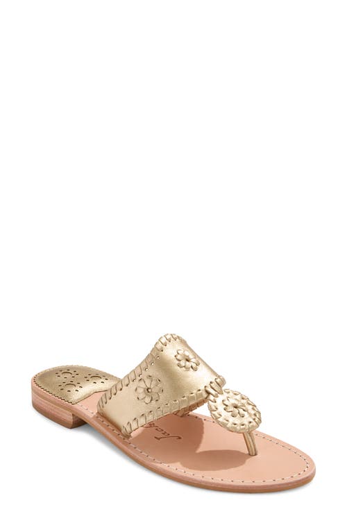 Jack Rogers Jacks Flip Flop In Platinum/platinum