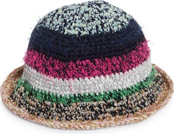 Waste Yarn Project Fanta One of a Kind Crochet Bucket Hat