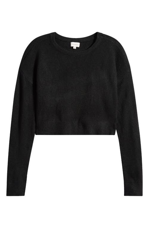 Shop Pacsun Iris Crewneck Crop Sweater In Anthracite