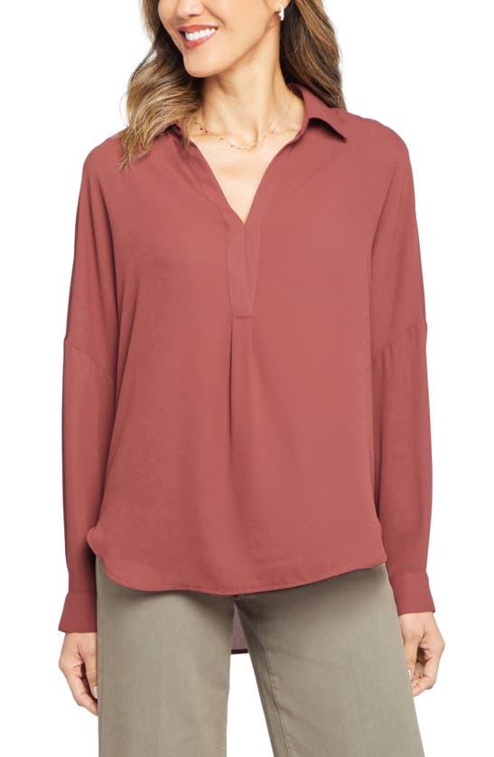 Nydj Becky Blouse In Husk