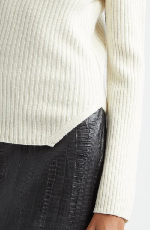 Shop Rohe Róhe Twisted Rib Wool Sweater In Off White