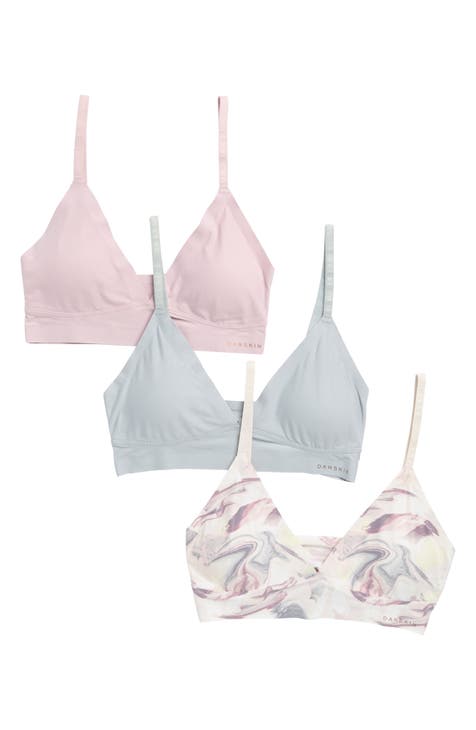 Danskin Girls' Training Bra - Seamless Unpadded Cami Sports Bralette (8  Pack), Size Large, Pink/Mint/White/Blush, White,pink, Large : :  Clothing, Shoes & Accessories