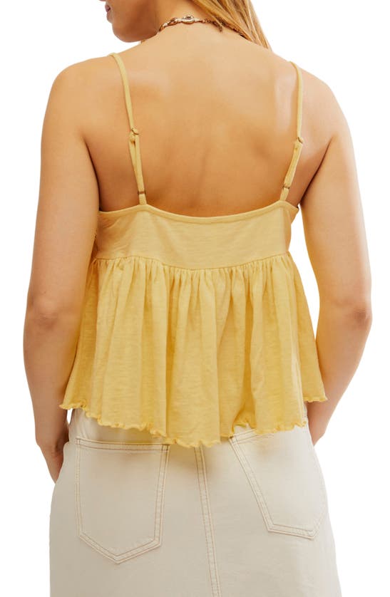 Shop Free People Kayla Lace Camisole In Pineapple Juice