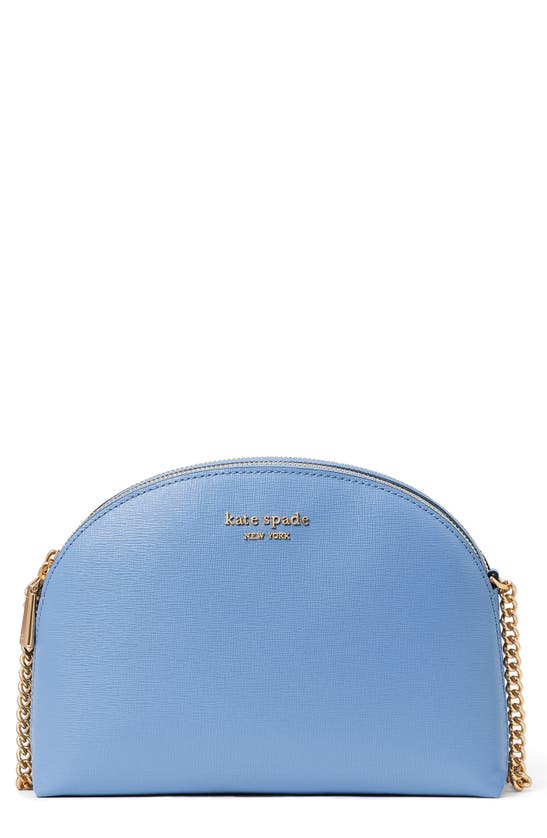 Kate Spade Morgan Saffiano Double Leather Crossbody Bag In Kingfisher