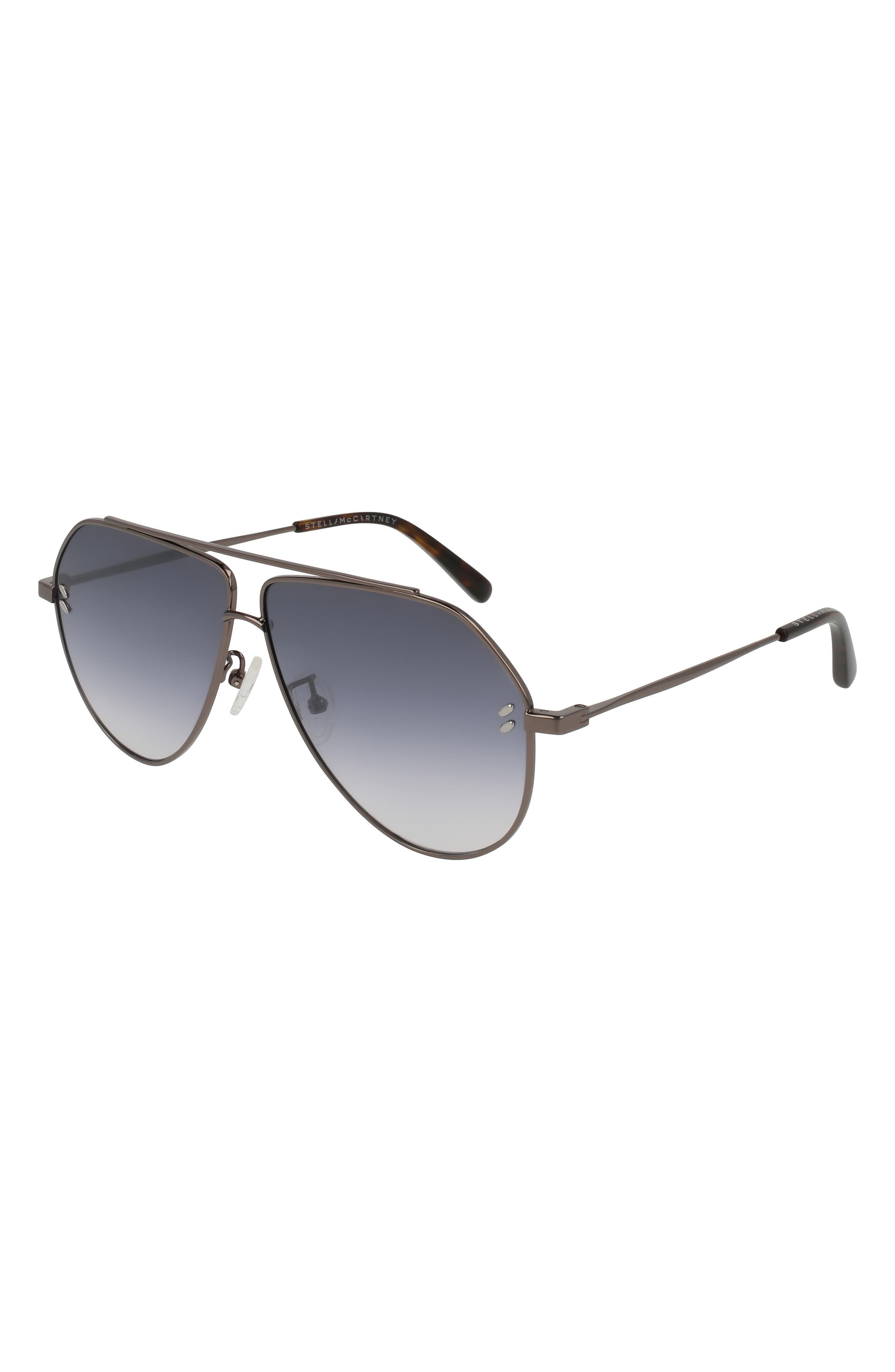 stella mccartney 60mm aviator sunglasses