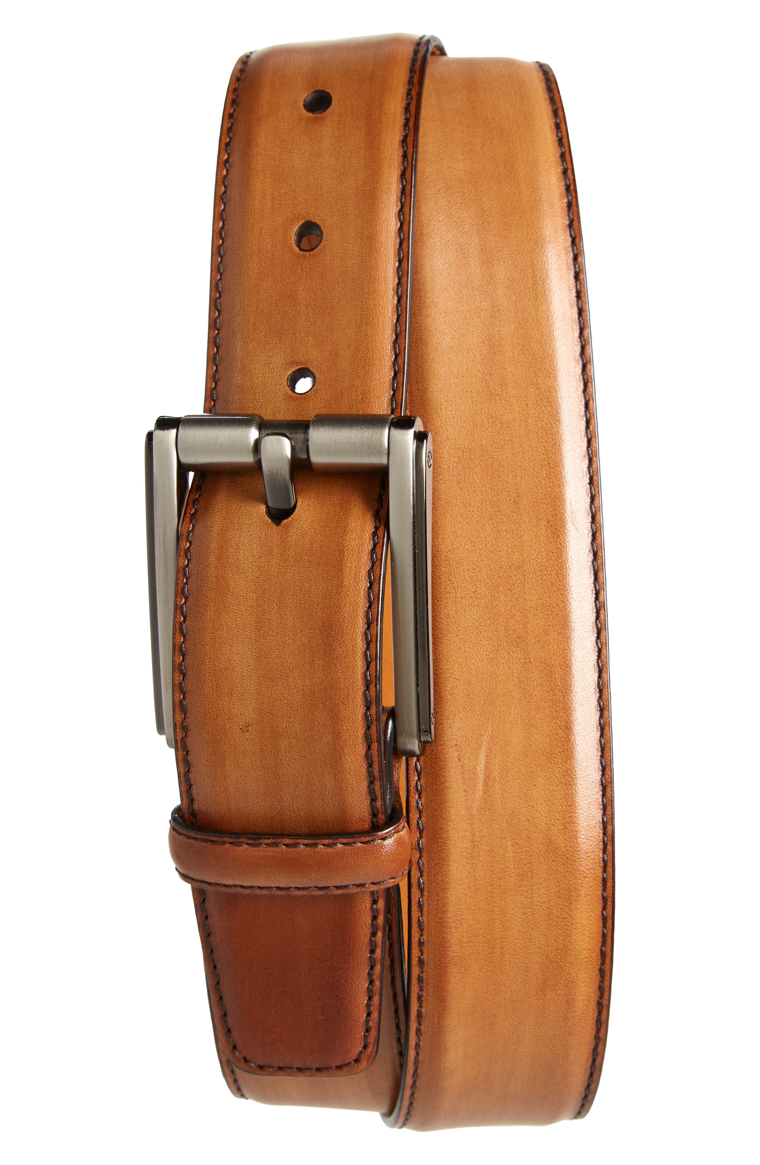 mens light brown dress belt