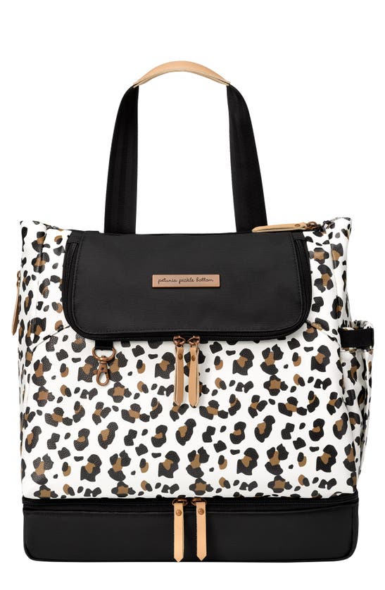 Petunia Pickle Bottom Pivot Diaper Backpack In Moon Leopard
