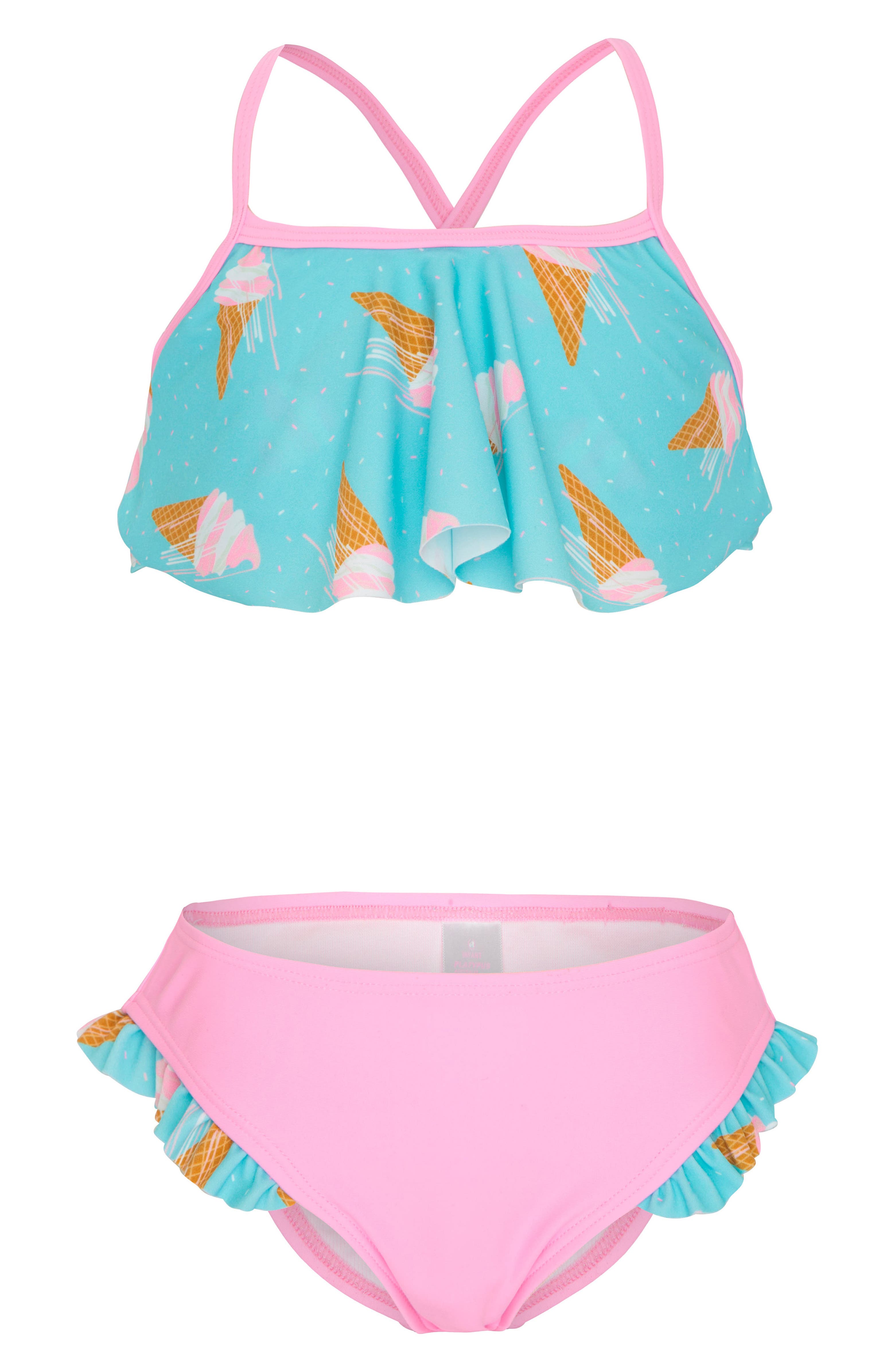 Platypus Australia Flounce Two-Piece Swimsuit (Little Girls & Big Girls ...