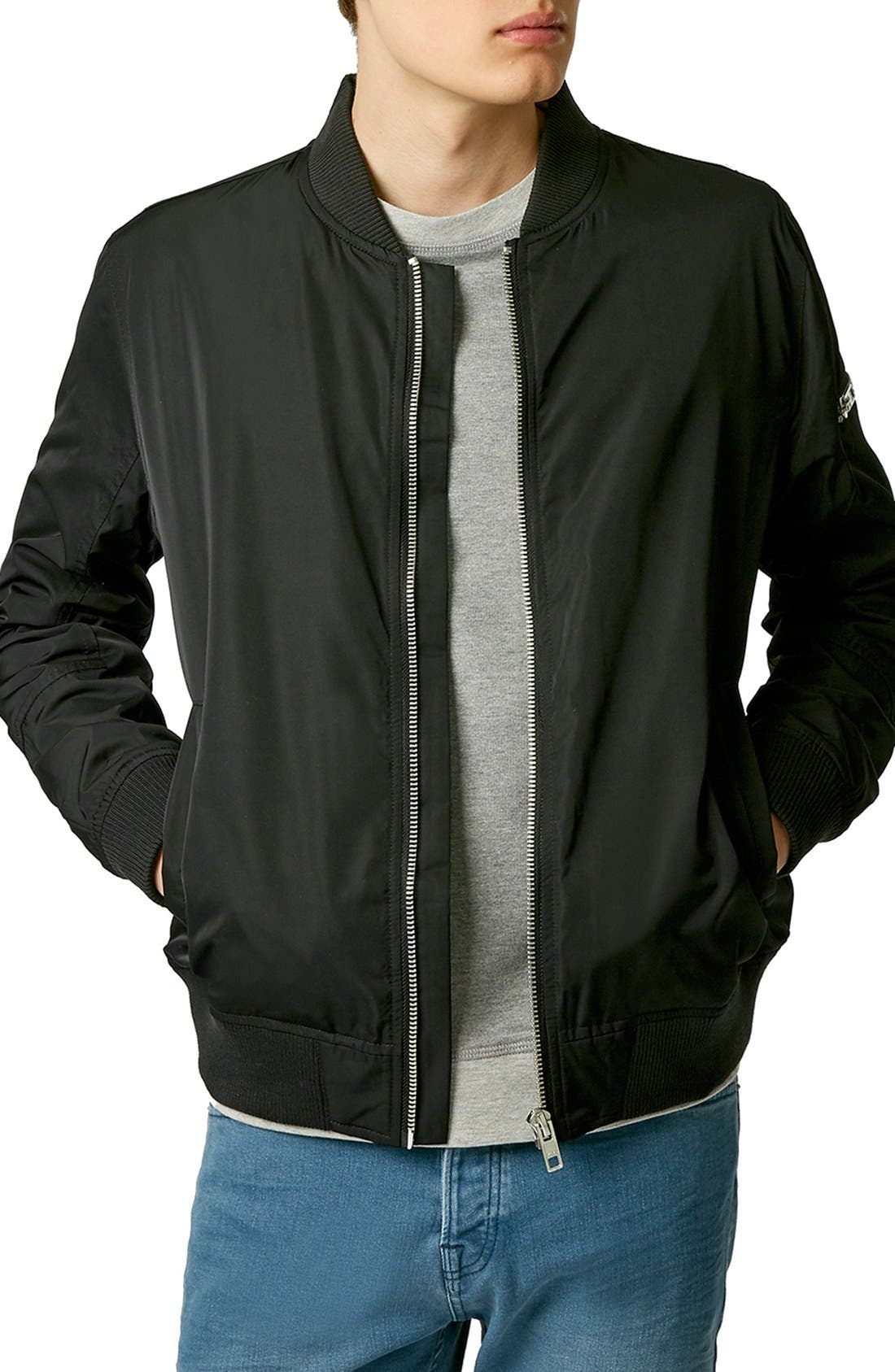 topman black jacket