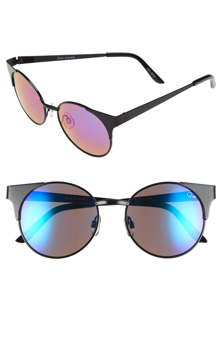 Quay Australia 'Asha' 50mm Metal Sunglasses | Nordstrom
