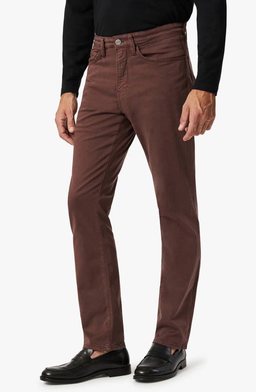 Shop 34 Heritage Charisma Relaxed Straight Leg Twill Pants In Mahogany Twill