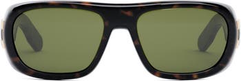 Dark Havana & Green Lady Dior Studs Oversize Sunglasses - Women, Best Price  and Reviews