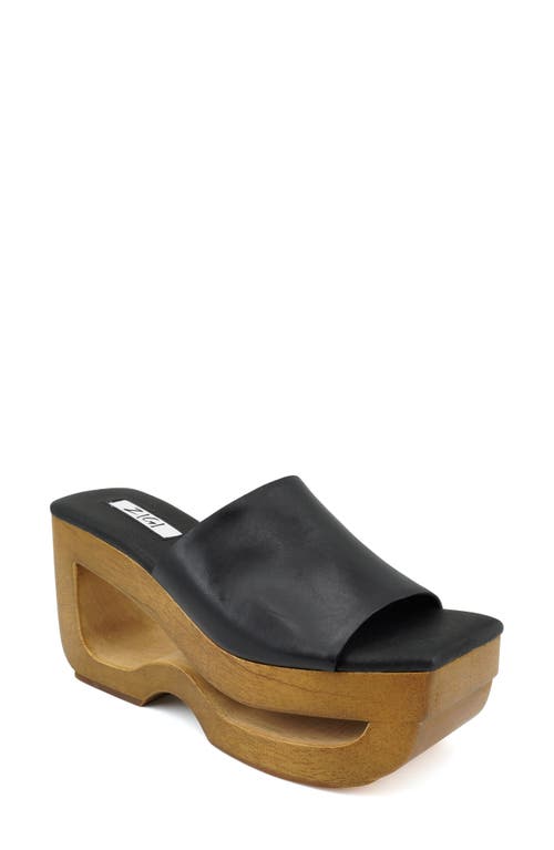 ZIGI Ketrin Platform Sandal Black Leather at Nordstrom,