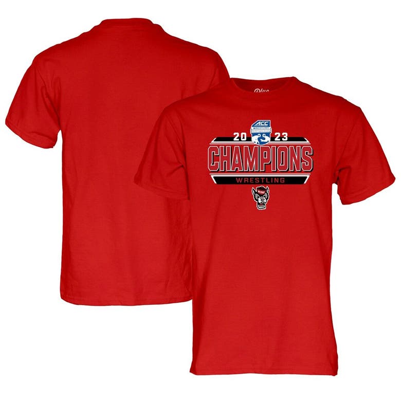 Blue 84 Red Nc State Wolfpack 2023 Acc Wrestling Tournament Champions T ...