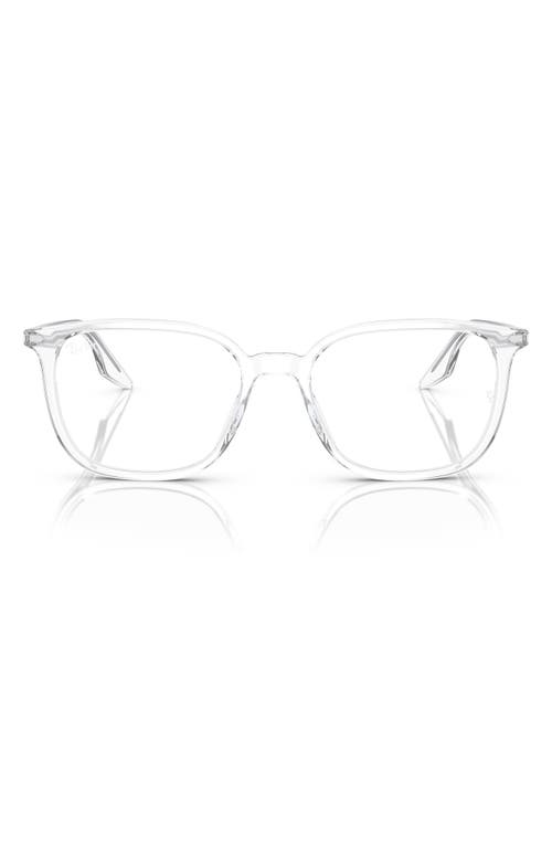 Ray-Ban 54mm Square Optical Glasses in Transparent at Nordstrom