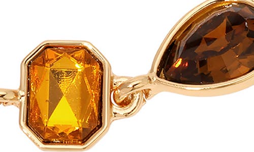 Ettika Crystal Chain Bracelet In Rust