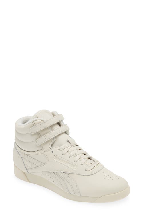 Reebok X Anine Bing Freestyle Hi Sneaker In Bone/chalk