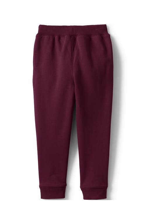 Lands' End School Uniform Kids Jogger Sweatpants In Burgundy