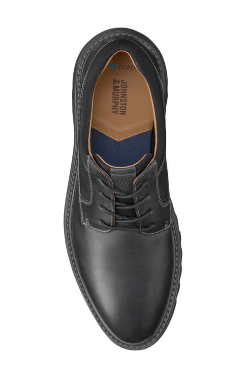 Johnston & Murphy All Good Plain Toe Derby In Black