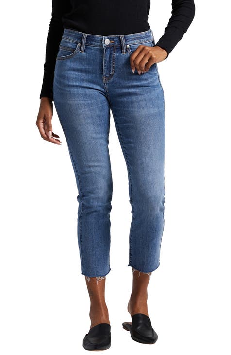 Women's Blue Cropped Jeans