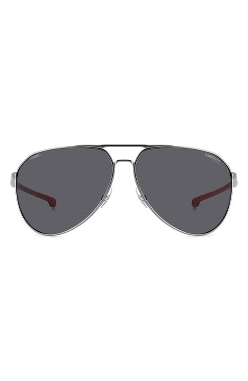 Shop Carrera Eyewear X Ducati Carduc 67mm Oversize Aviator Sunglasses In Matte Dark Ruth/grey