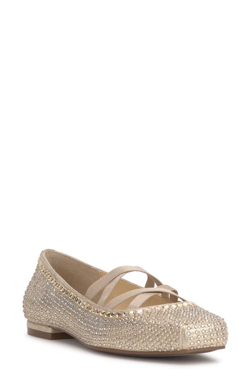 Shop Jessica Simpson Otessa Mary Jane Flat In Champagne