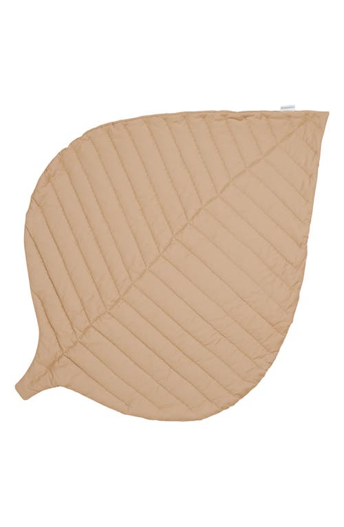 Toddlekind Organic Cotton Leaf Play Mat in Sandstone at Nordstrom