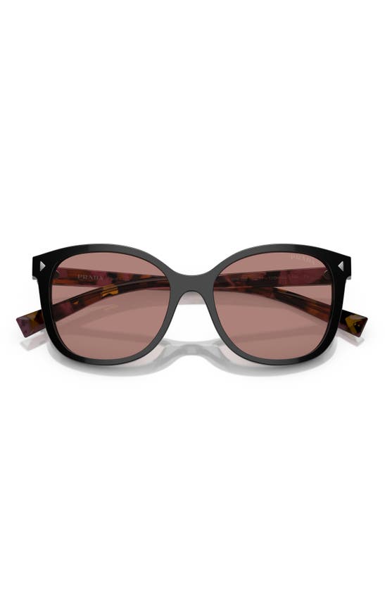 Shop Prada 53mm Square Sunglasses In Lite Brown