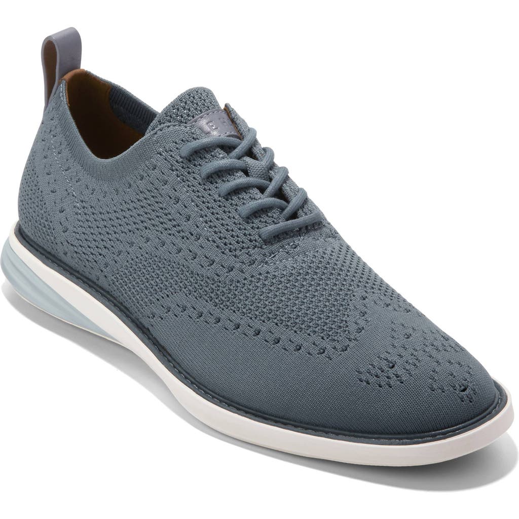 Shop Cole Haan Grand Evolution Stitchlite Oxford In Stormy Weather/ivory