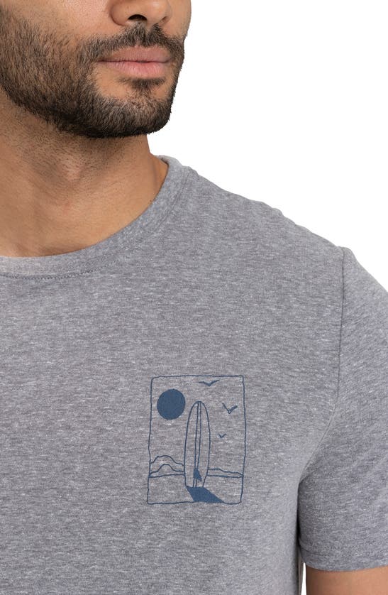 Shop Threads 4 Thought Surf Beach Graphic T-shirt In Heather Grey